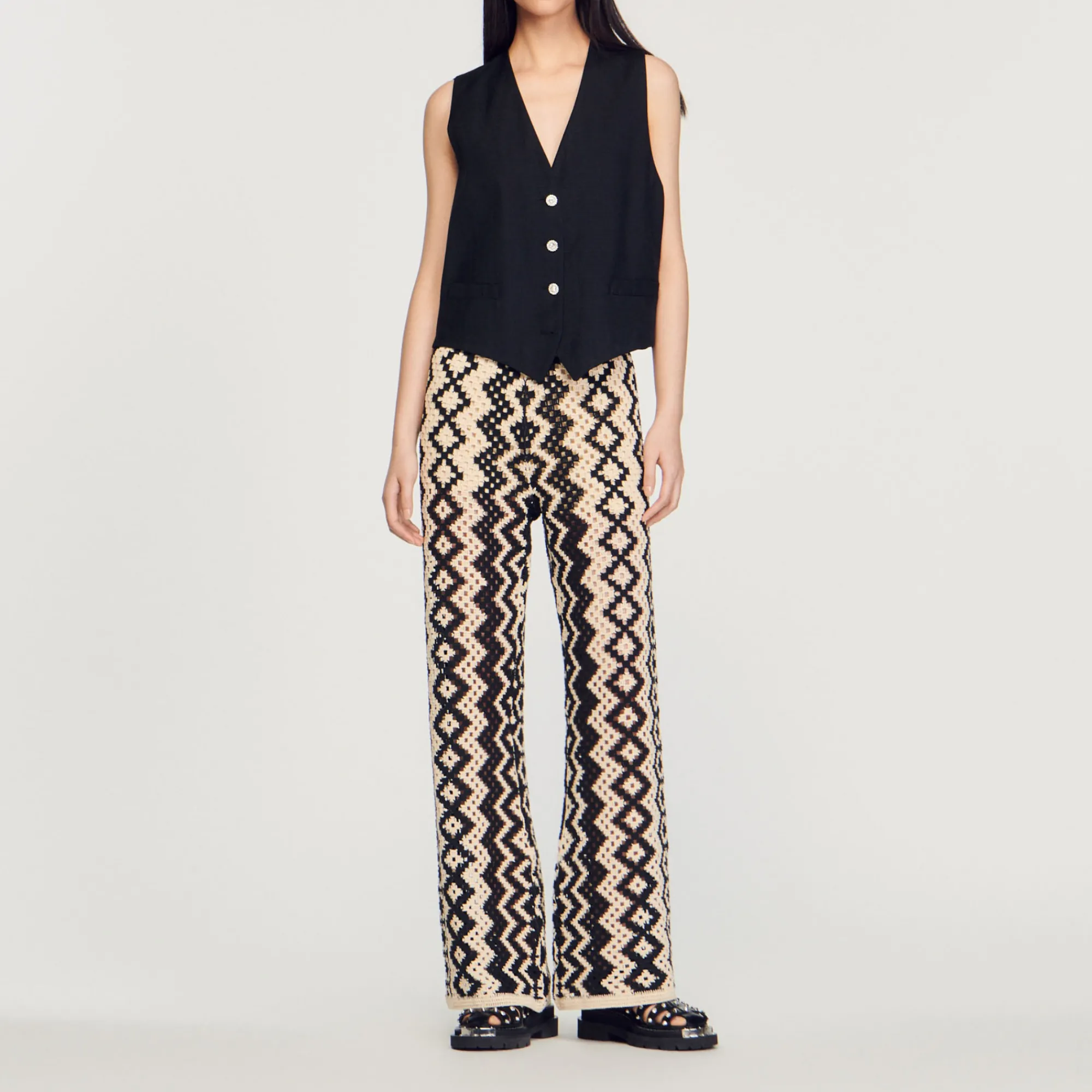 Pantaloni In Maglia>Sandro Paris Outlet
