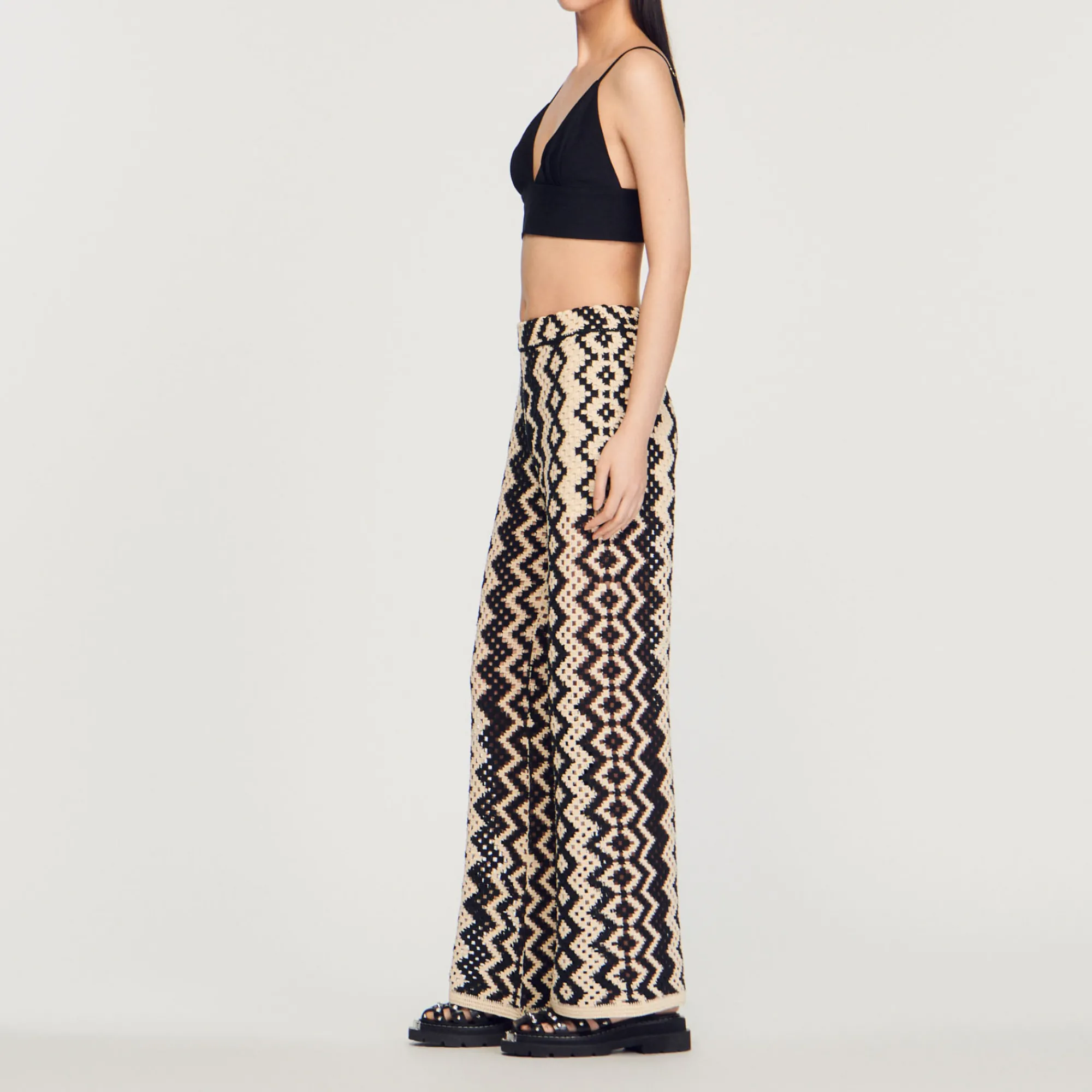Pantaloni In Maglia>Sandro Paris Outlet