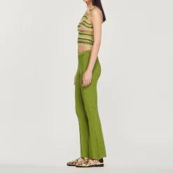 Pantaloni In Maglia Metallizzata><noscript><img width=