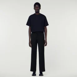 Pantaloni In Misto Lana>Sandro Paris Outlet