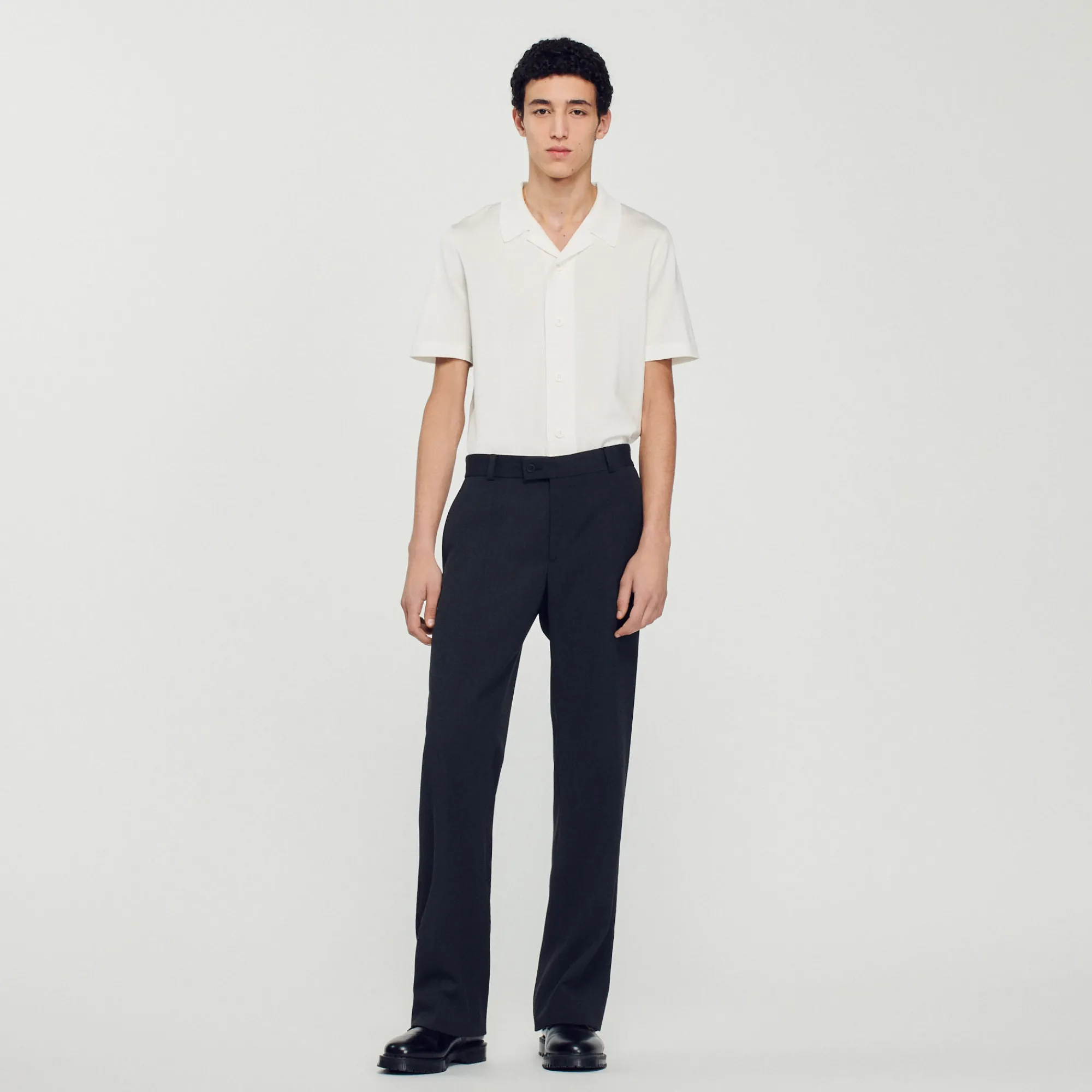 Pantaloni In Misto Lana>Sandro Paris Shop