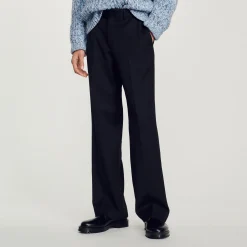 Pantaloni In Misto Lana><noscript><img width=