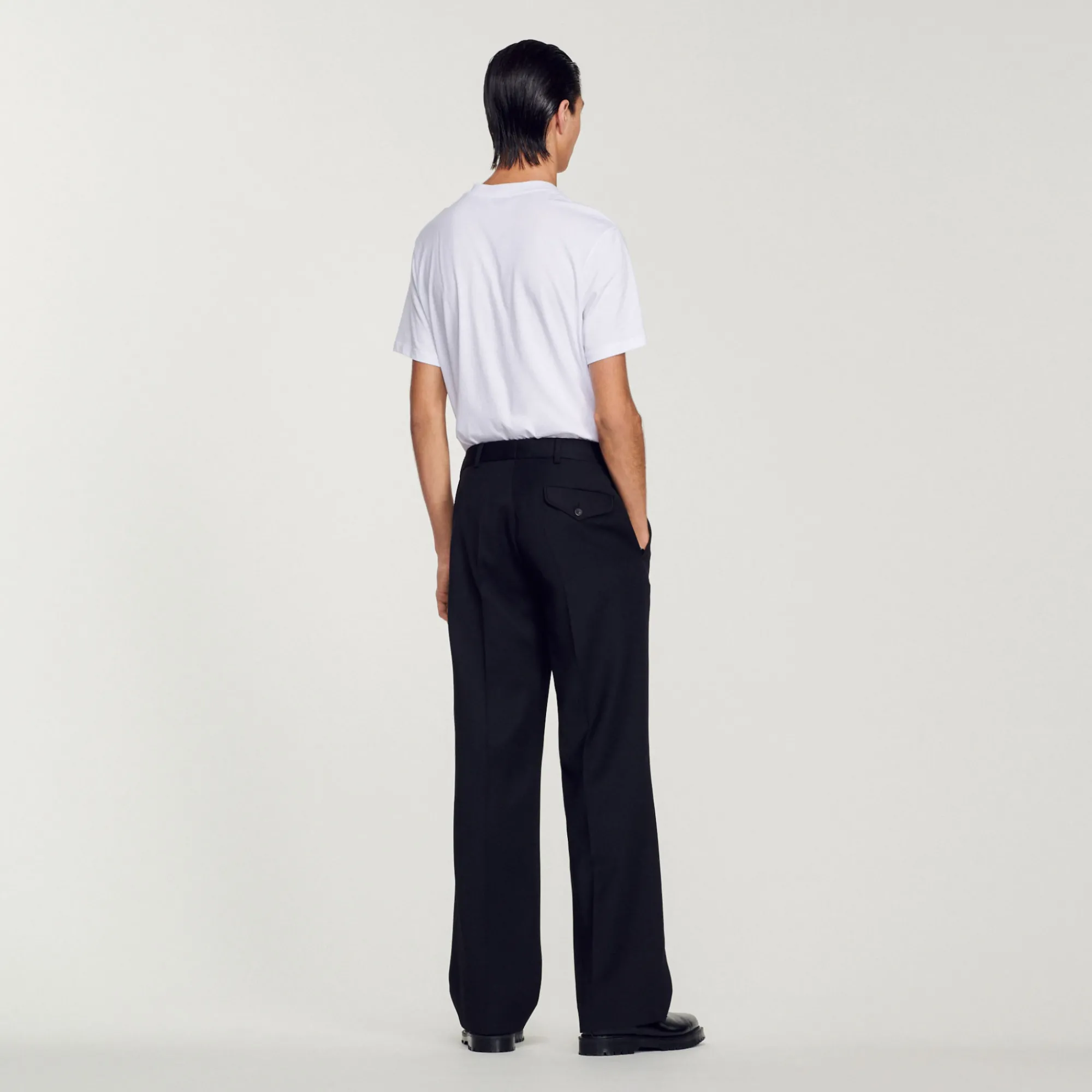 Pantaloni In Misto Lana>Sandro Paris Shop