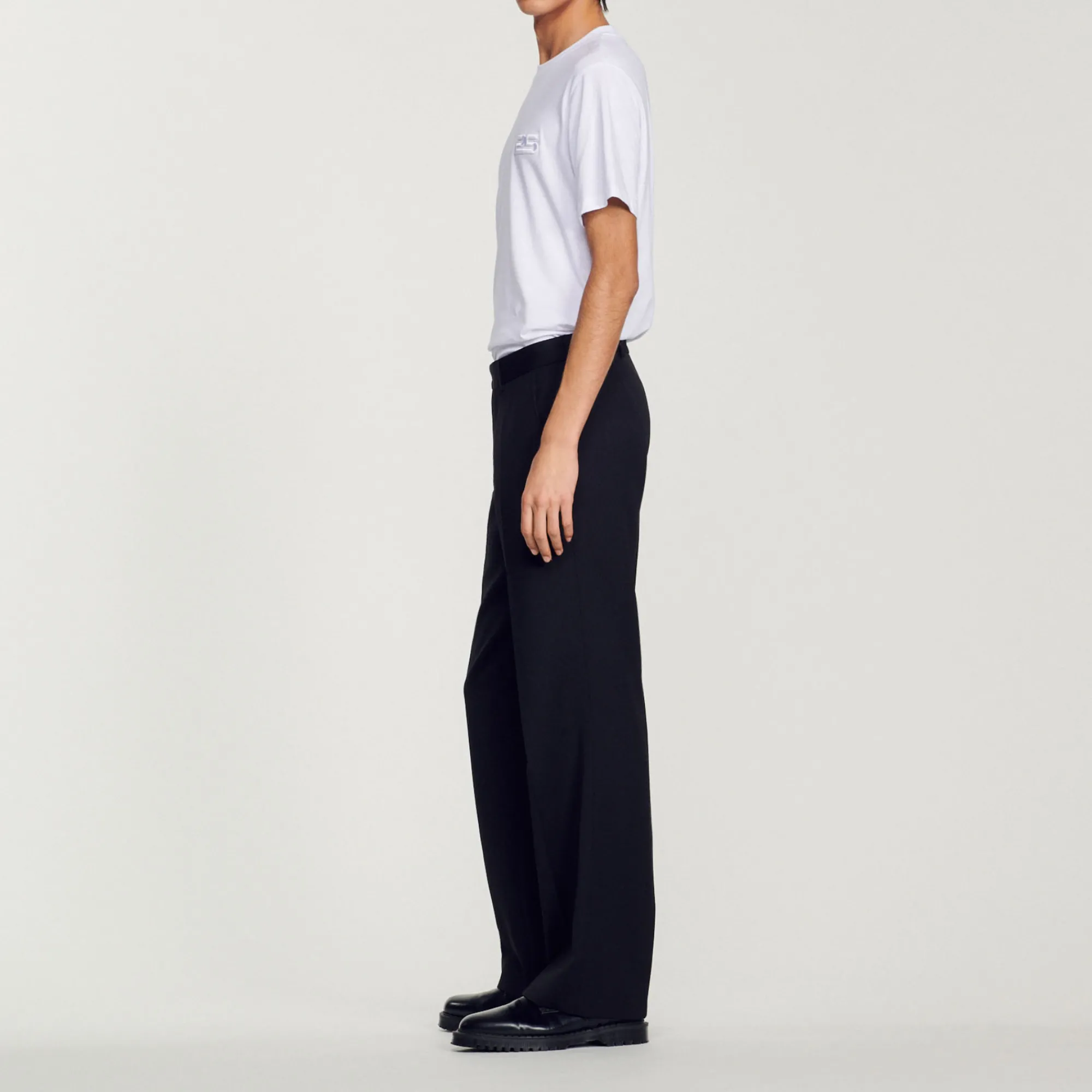 Pantaloni In Misto Lana>Sandro Paris Shop