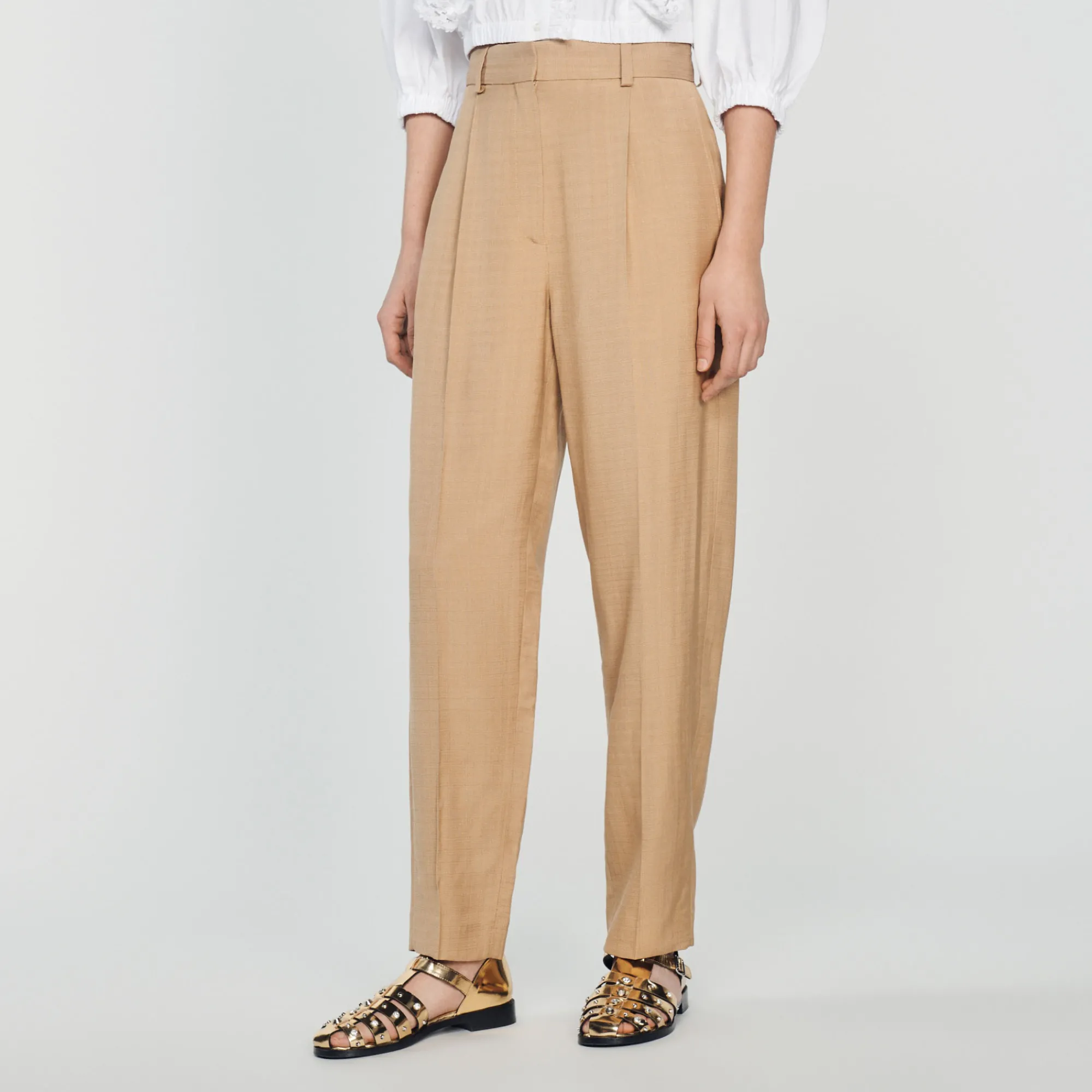 Pantaloni Larghi>Sandro Paris Hot