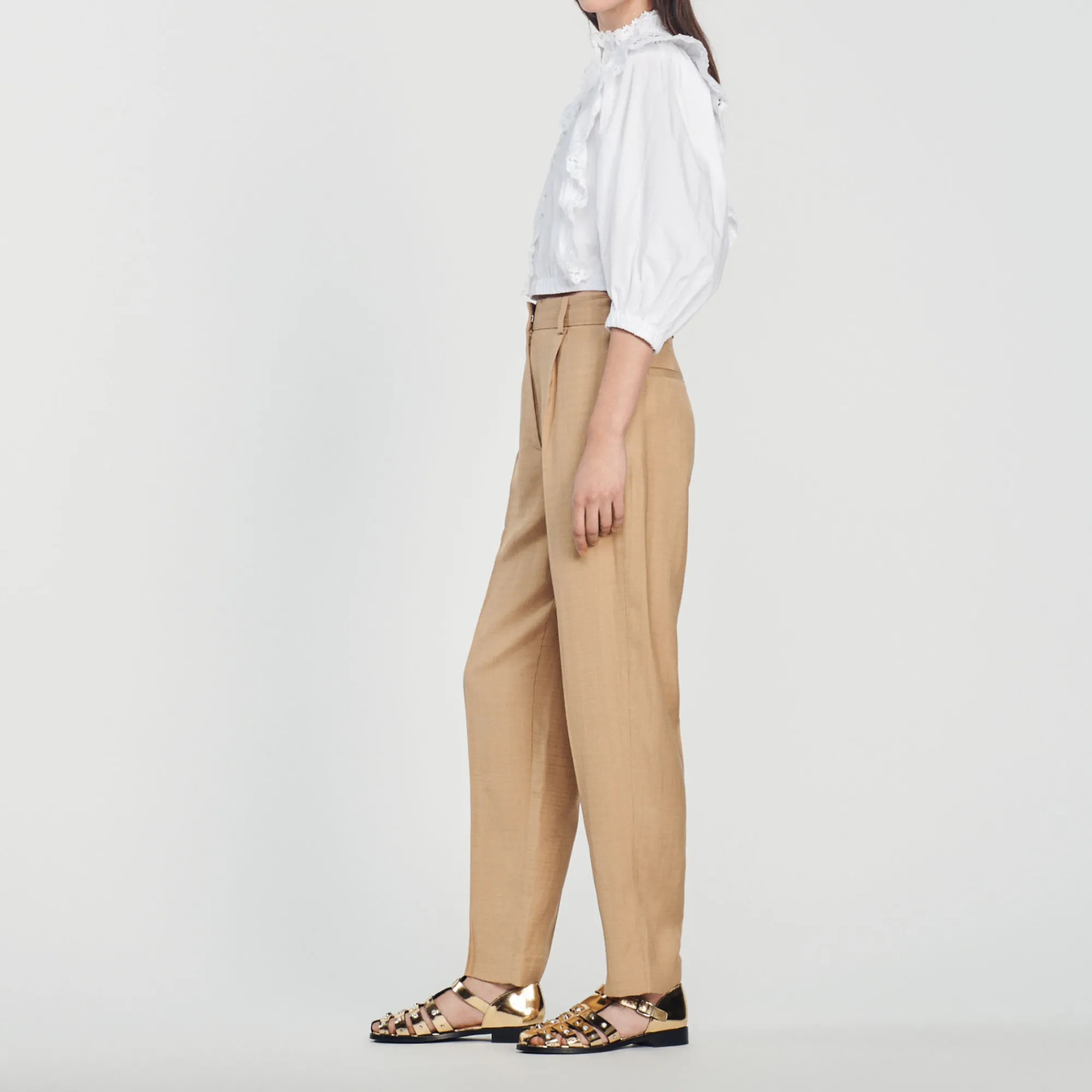 Pantaloni Larghi>Sandro Paris Hot