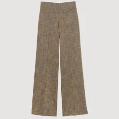 Pantaloni Larghi A Vita Alta><noscript><img width=