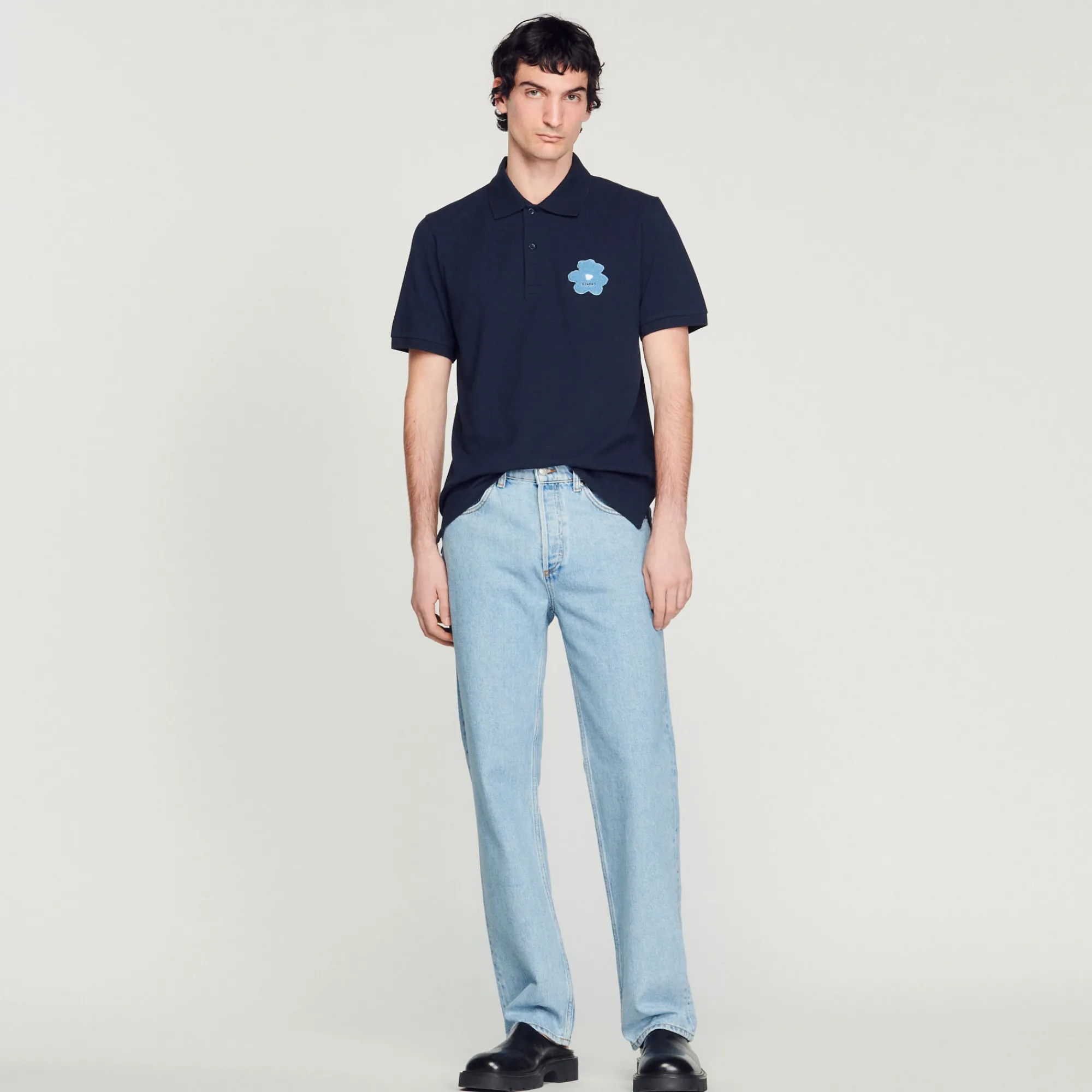 Polo Con Ricamo Floreale>Sandro Paris Cheap
