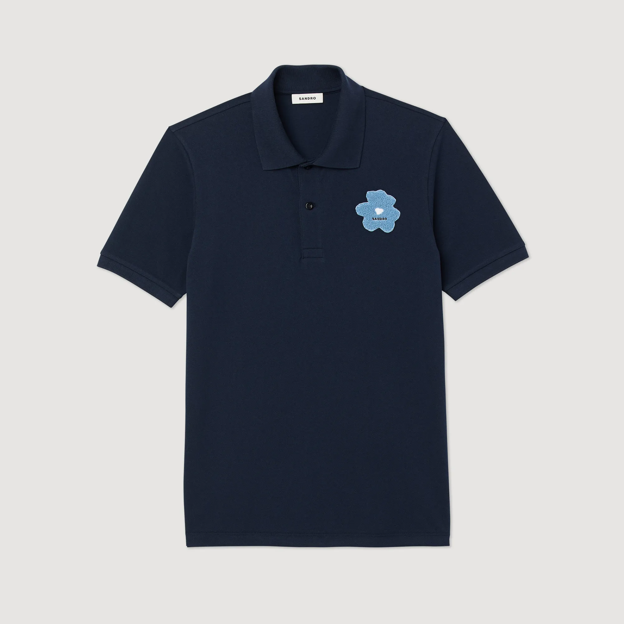 Polo Con Ricamo Floreale>Sandro Paris Cheap