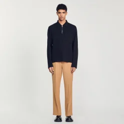 Polo Con Zip>Sandro Paris Best Sale