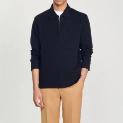 Polo Con Zip><noscript><img width=