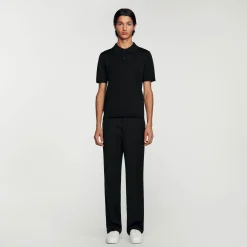Polo In Maglia A Maniche Corte>Sandro Paris Shop