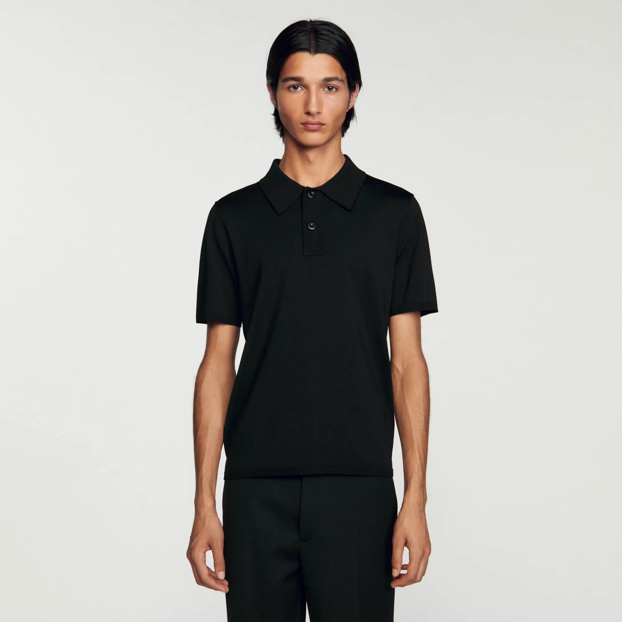 Polo In Maglia A Maniche Corte>Sandro Paris Shop