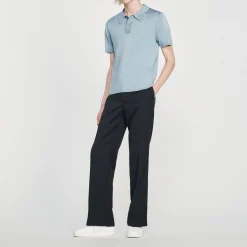 Polo In Maglia A Maniche Corte>Sandro Paris Hot