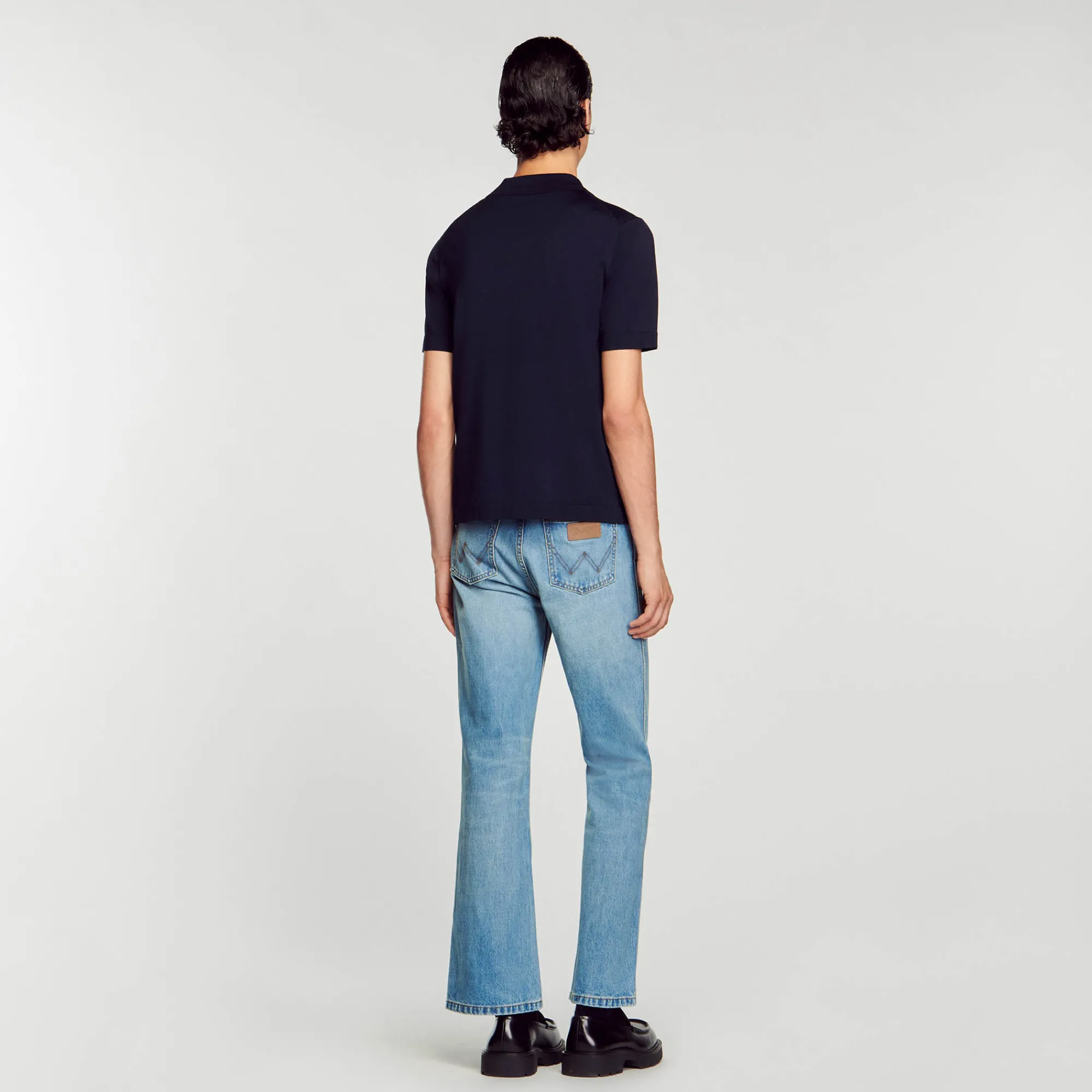 Polo In Maglia Con Collo A Zip>Sandro Paris Discount