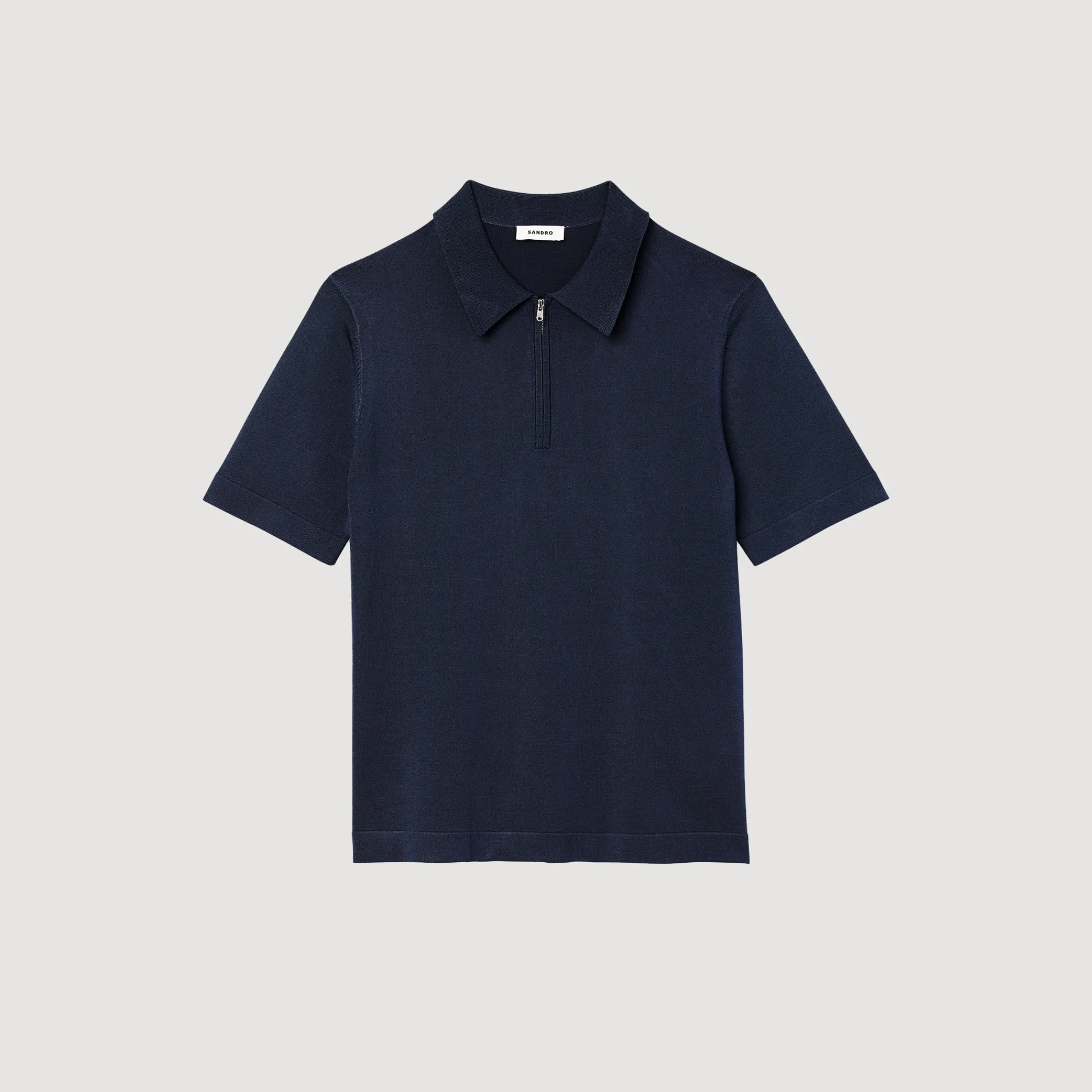 Polo In Maglia Con Collo A Zip>Sandro Paris Discount