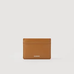 Porta Carte In Pelle Liscia>Sandro Paris Shop