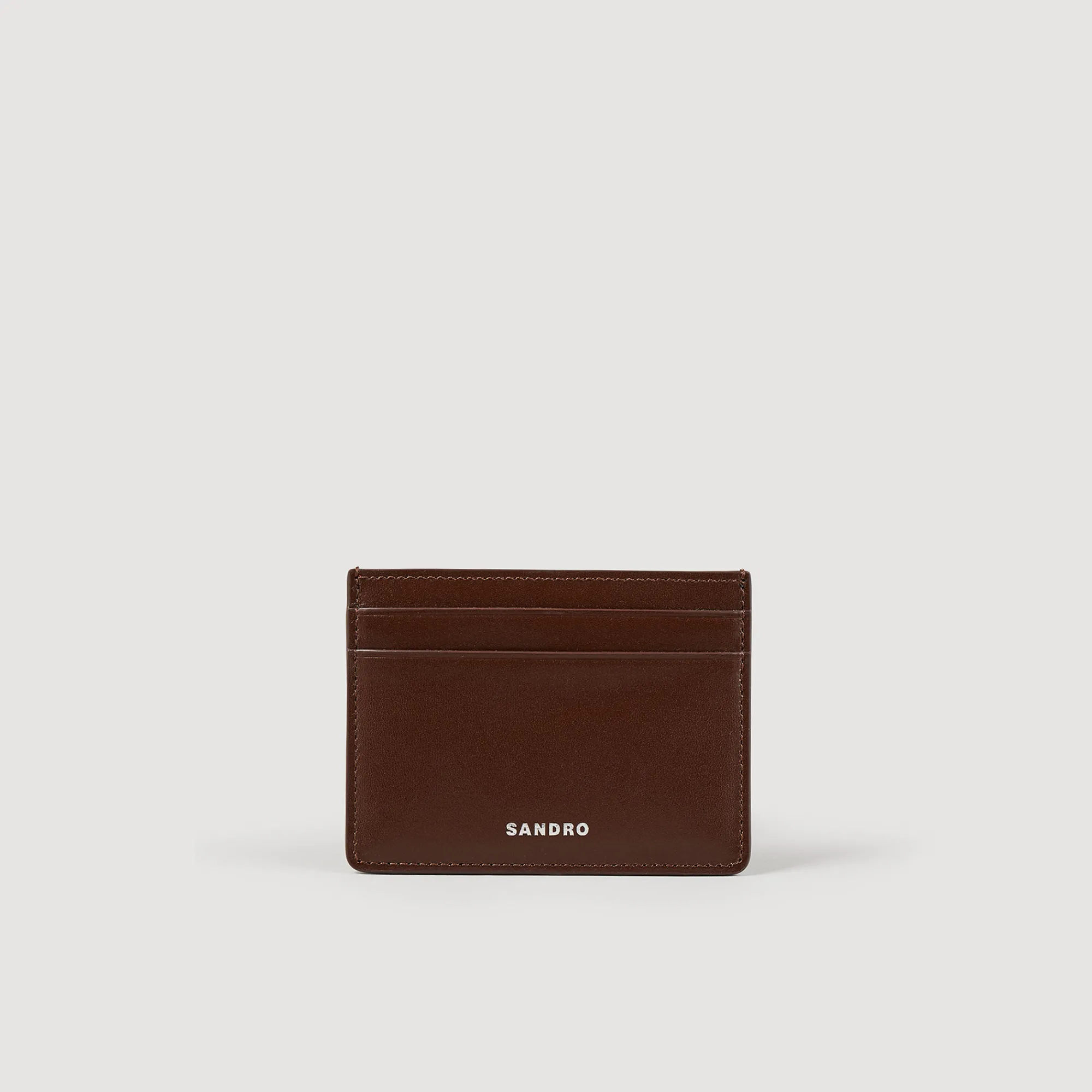 Porta Carte In Pelle Liscia>Sandro Paris Discount