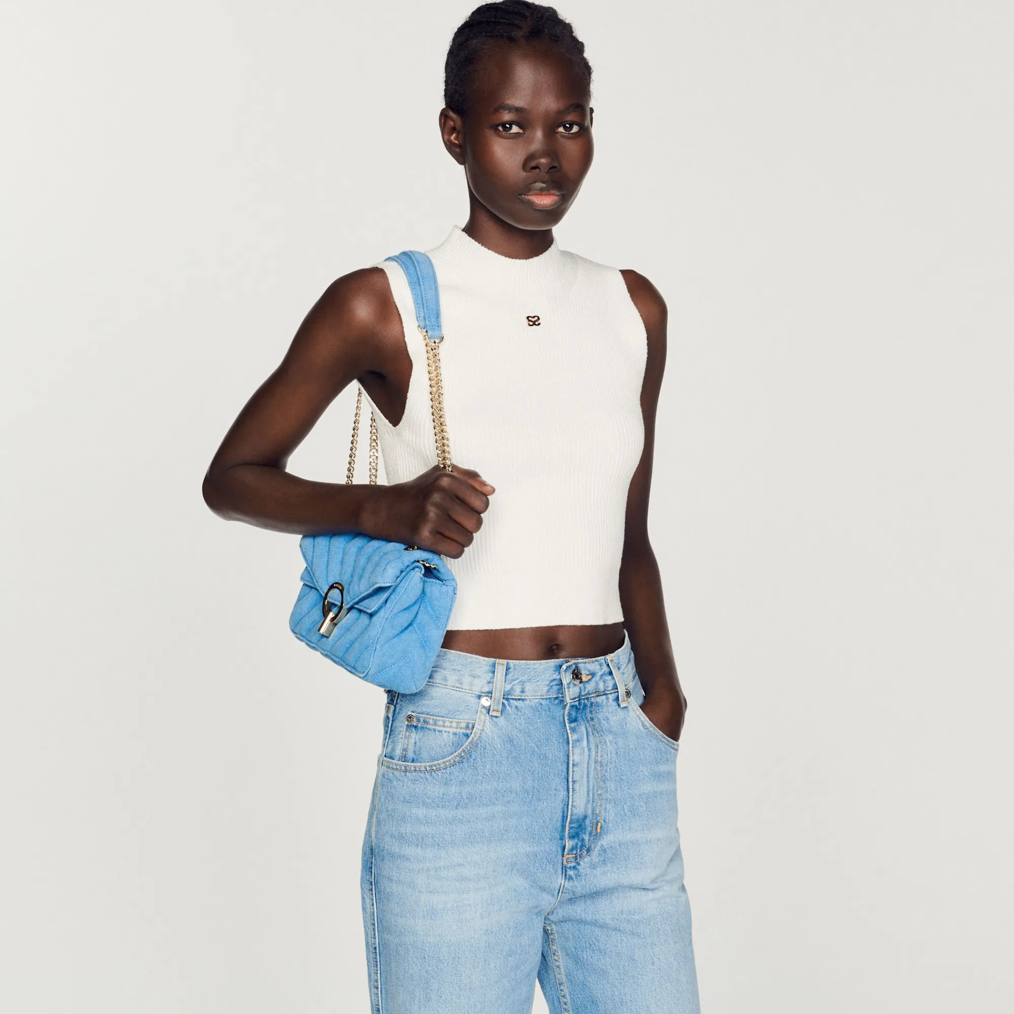 Pullover Corto A Coste>Sandro Paris Store