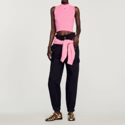 Pullover Corto A Coste>Sandro Paris Fashion