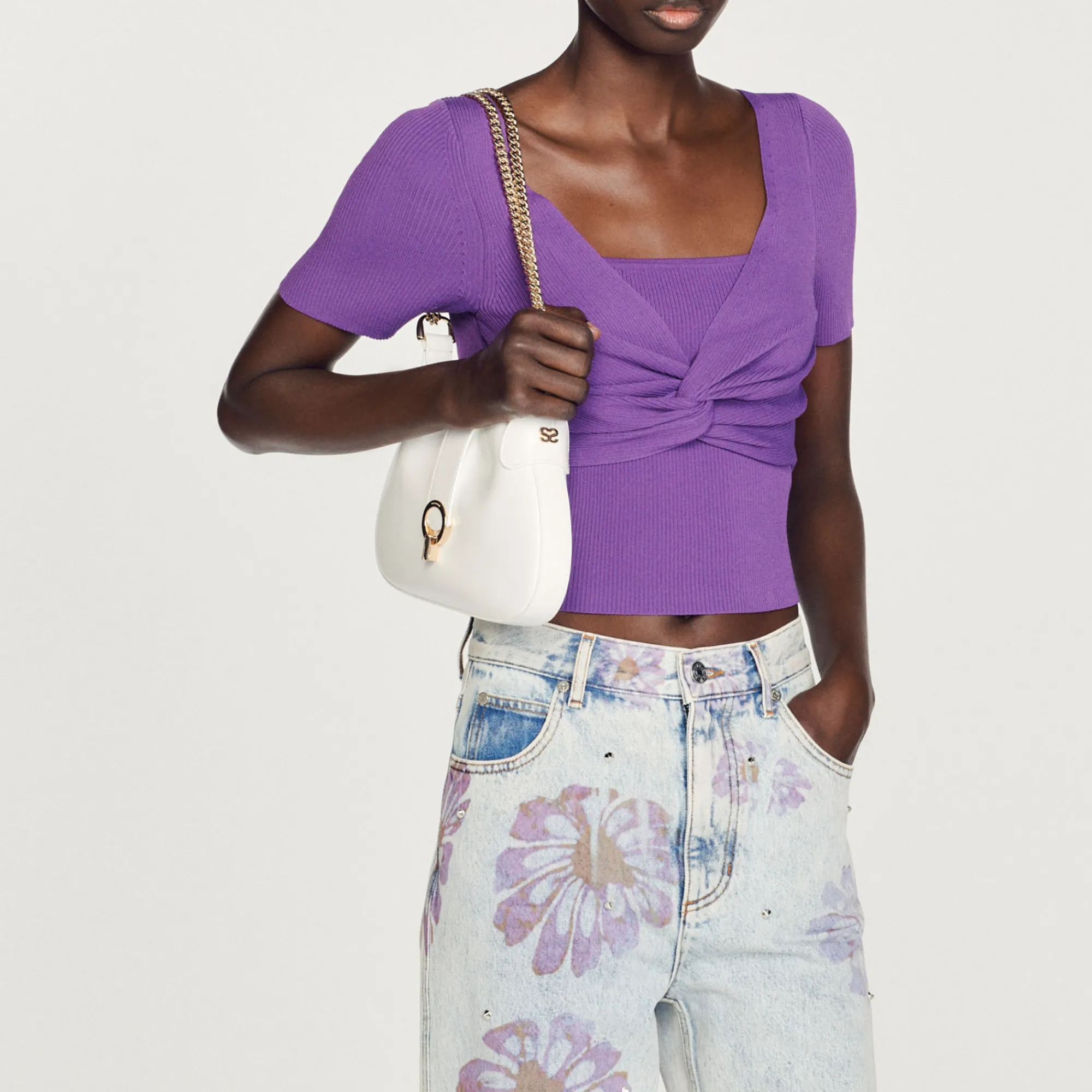 Pullover Corto Annodato>Sandro Paris Outlet