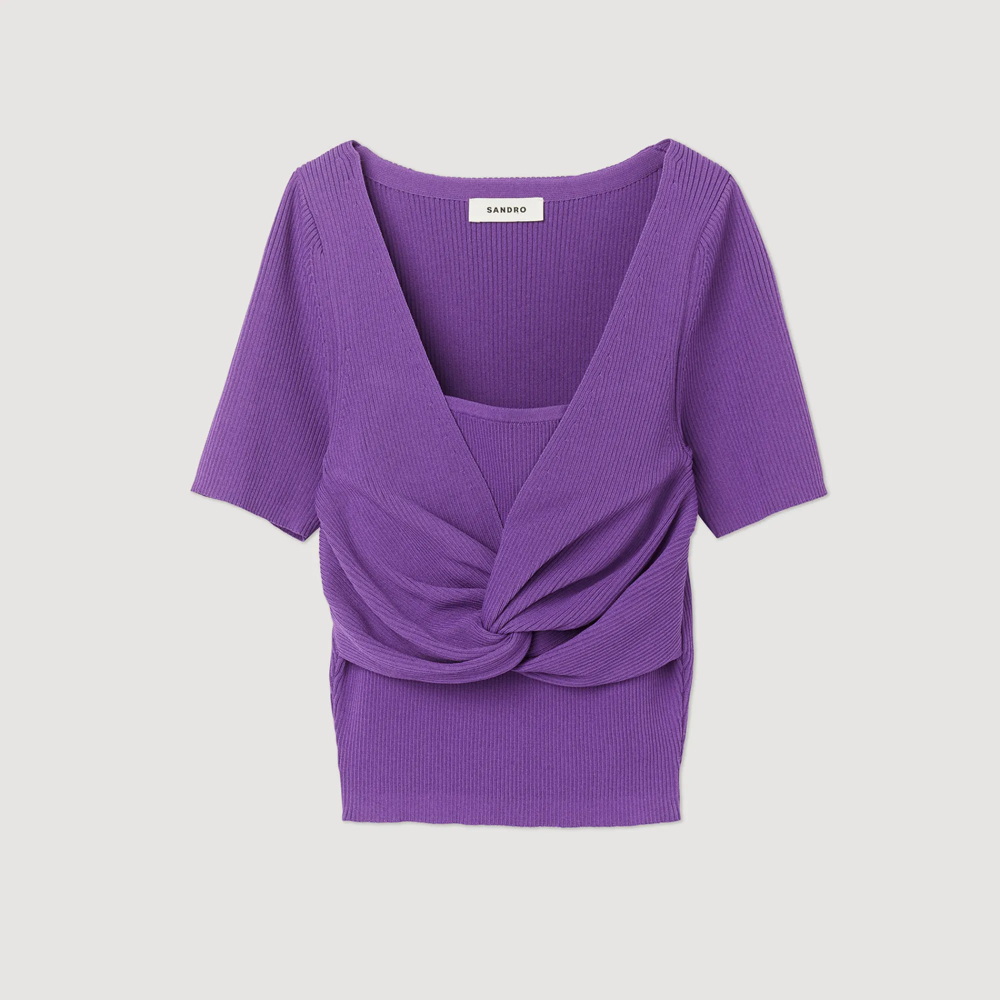 Pullover Corto Annodato>Sandro Paris Outlet