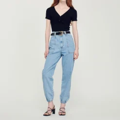 Pullover Corto Annodato>Sandro Paris Fashion