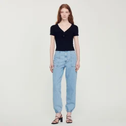 Pullover Corto Annodato>Sandro Paris Fashion