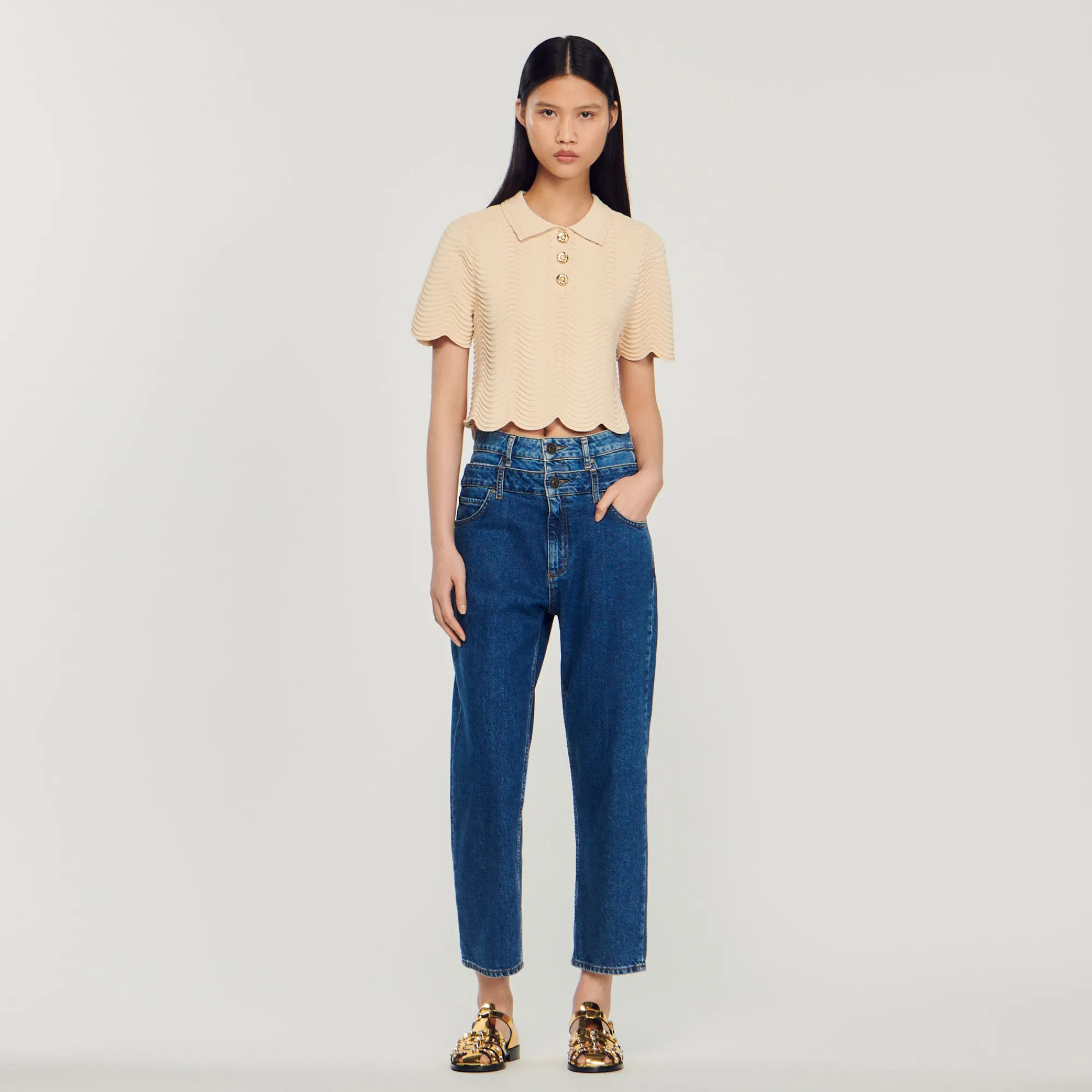 Pullover Corto In Maglia>Sandro Paris New