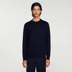 Pullover In Maglia Sottile In Lana><noscript><img width=