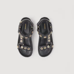 Sandali Con Strass E Velcro><noscript><img width=