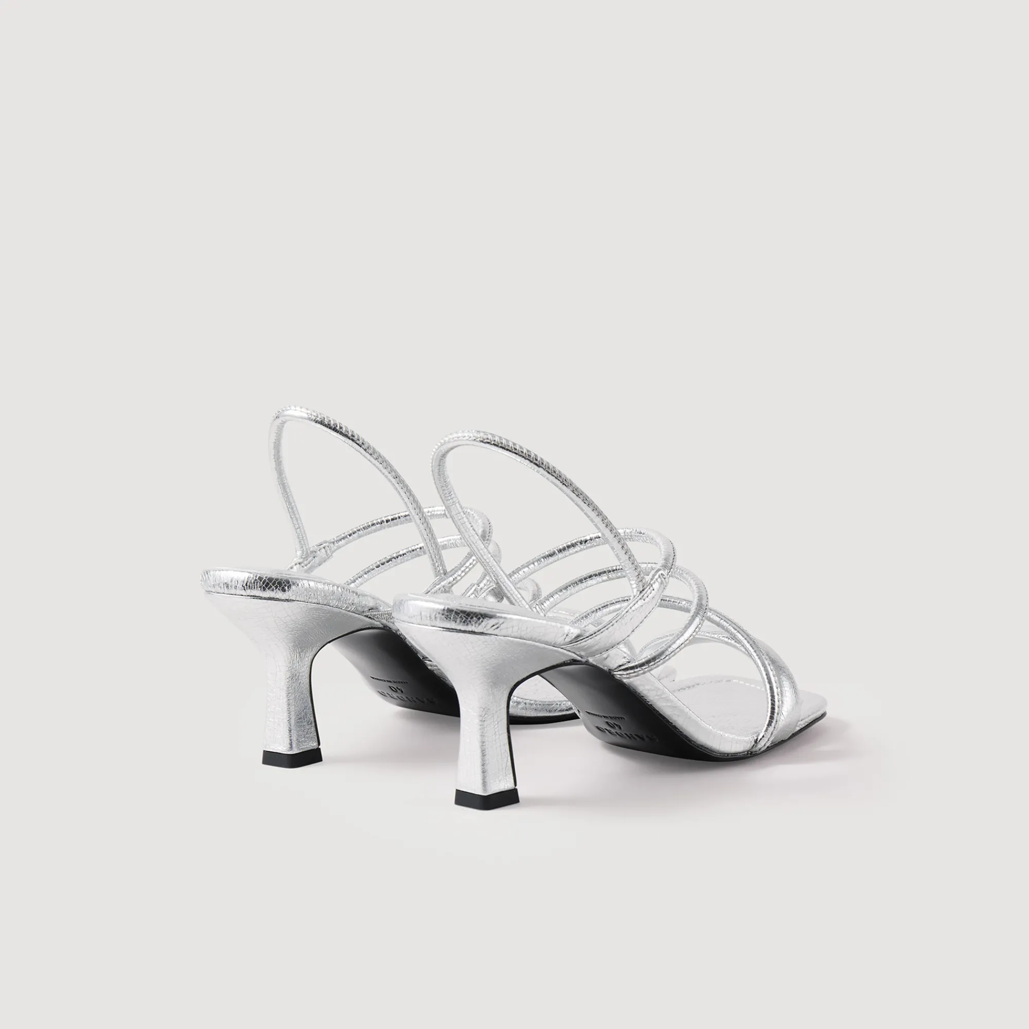 Sandali In Pelle Metallizzata>Sandro Paris Online