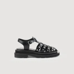 Sandali Olys In Pelle Con Borchie>Sandro Paris Flash Sale