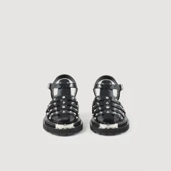 Sandali Olys In Pelle Con Borchie><noscript><img width=