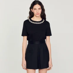 Short A Vita Alta Con Bottoni><noscript><img width=