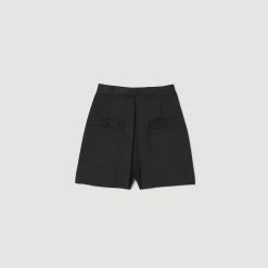 Short A Vita Alta Con Bottoni><noscript><img width=