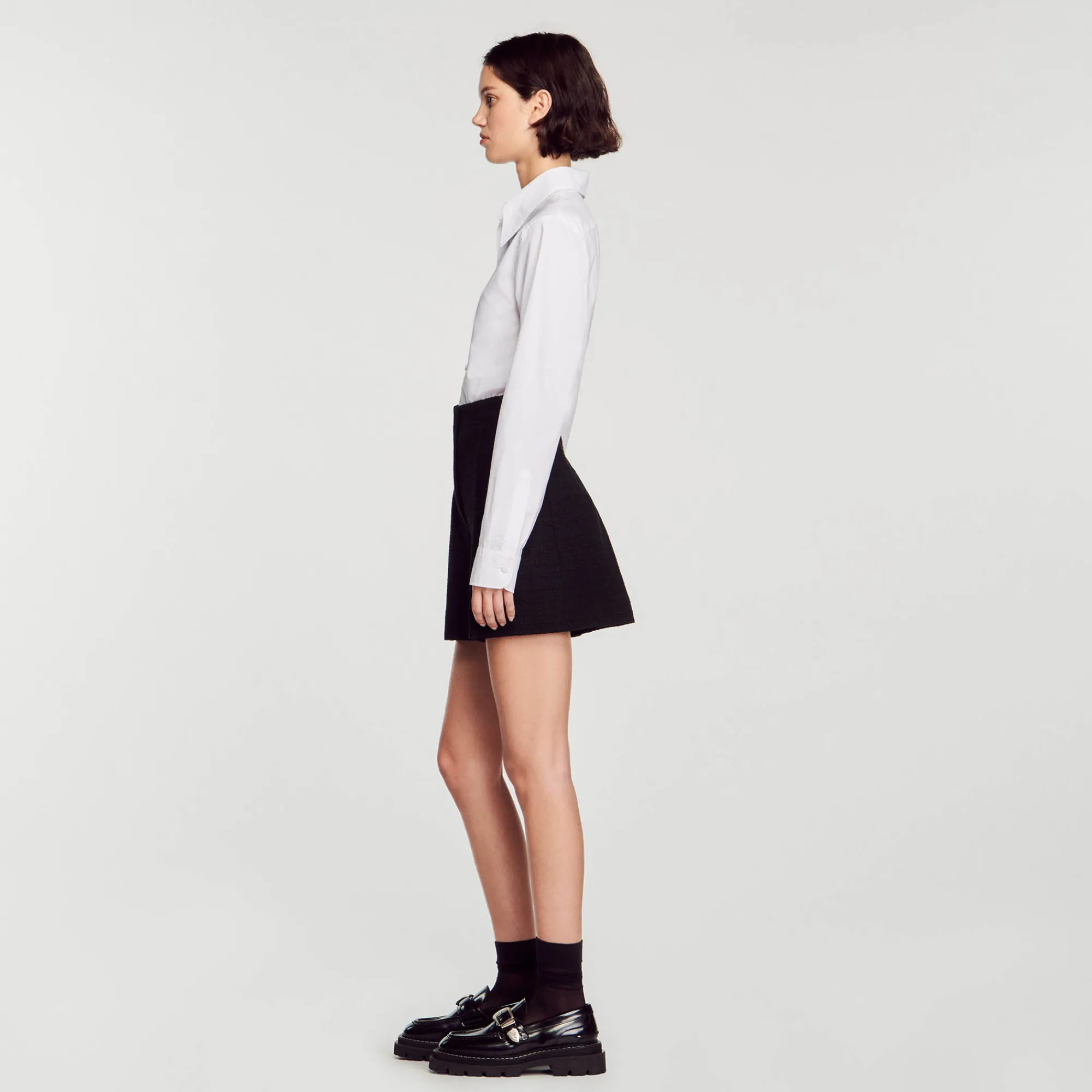 Short A Vita Alta In Tweed>Sandro Paris Online