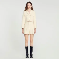 Short A Vita Alta In Tweed>Sandro Paris Online
