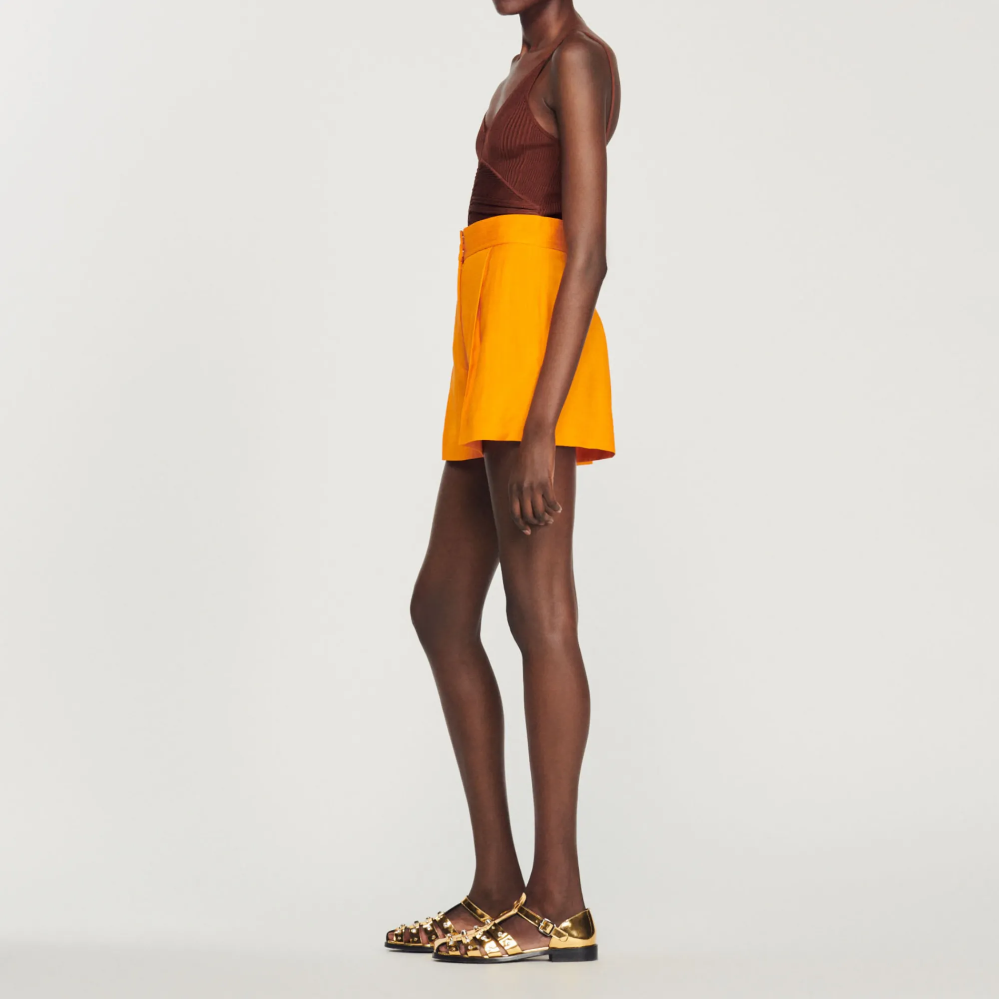 Short Larghi>Sandro Paris Best Sale