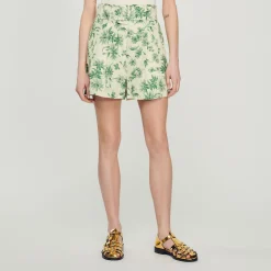 Short Larghi Con Stampa Palme><noscript><img width=