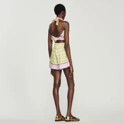 Short Larghi Con Stampa Stelle><noscript><img width=