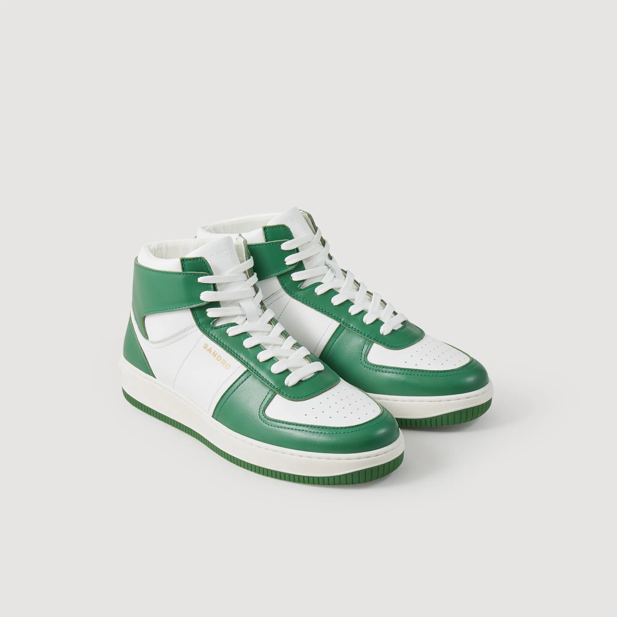 Sneaker Alte In Pelle>Sandro Paris Best