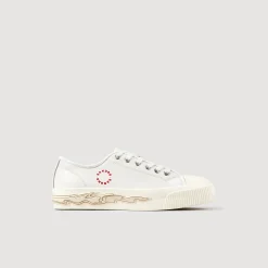Sneaker In Pelle Con Fiamma Sulla Suola>Sandro Paris Online