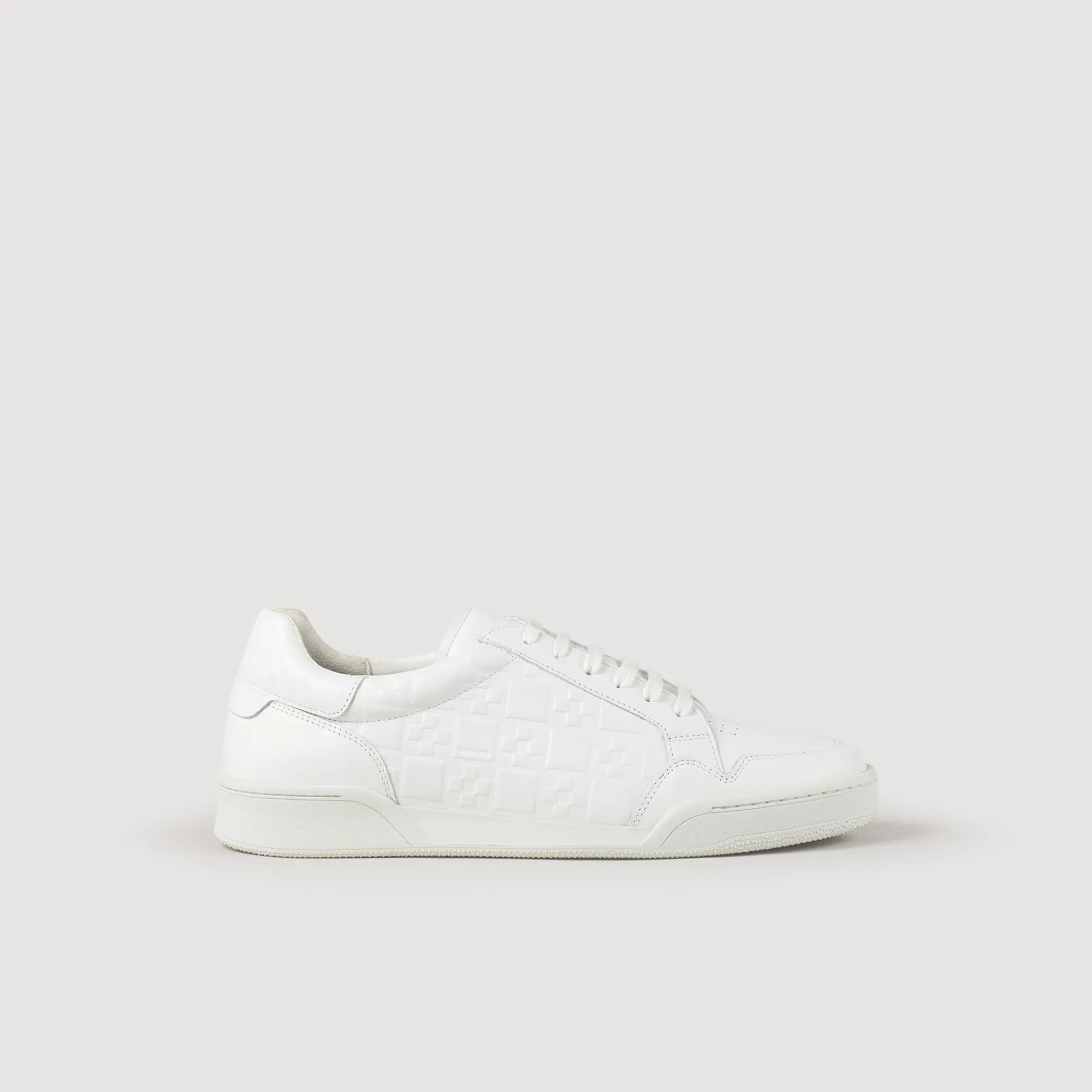 Sneaker In Pelle Goffrata Square Cross>Sandro Paris Shop