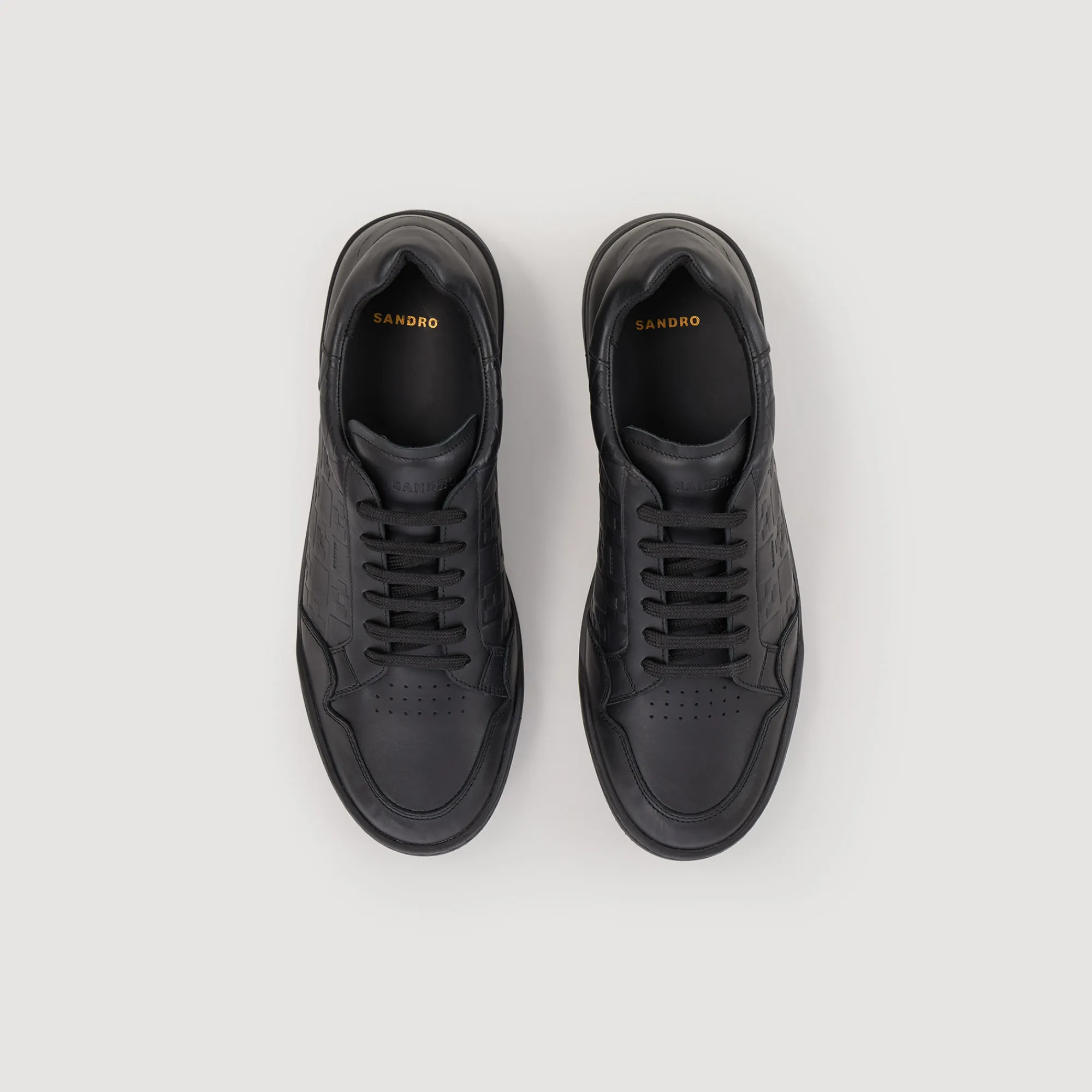 Sneaker In Pelle Goffrata Square Cross>Sandro Paris Best