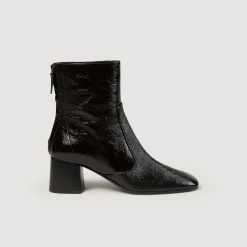 Stivaletti In Pelle Craquele>Sandro Paris Flash Sale