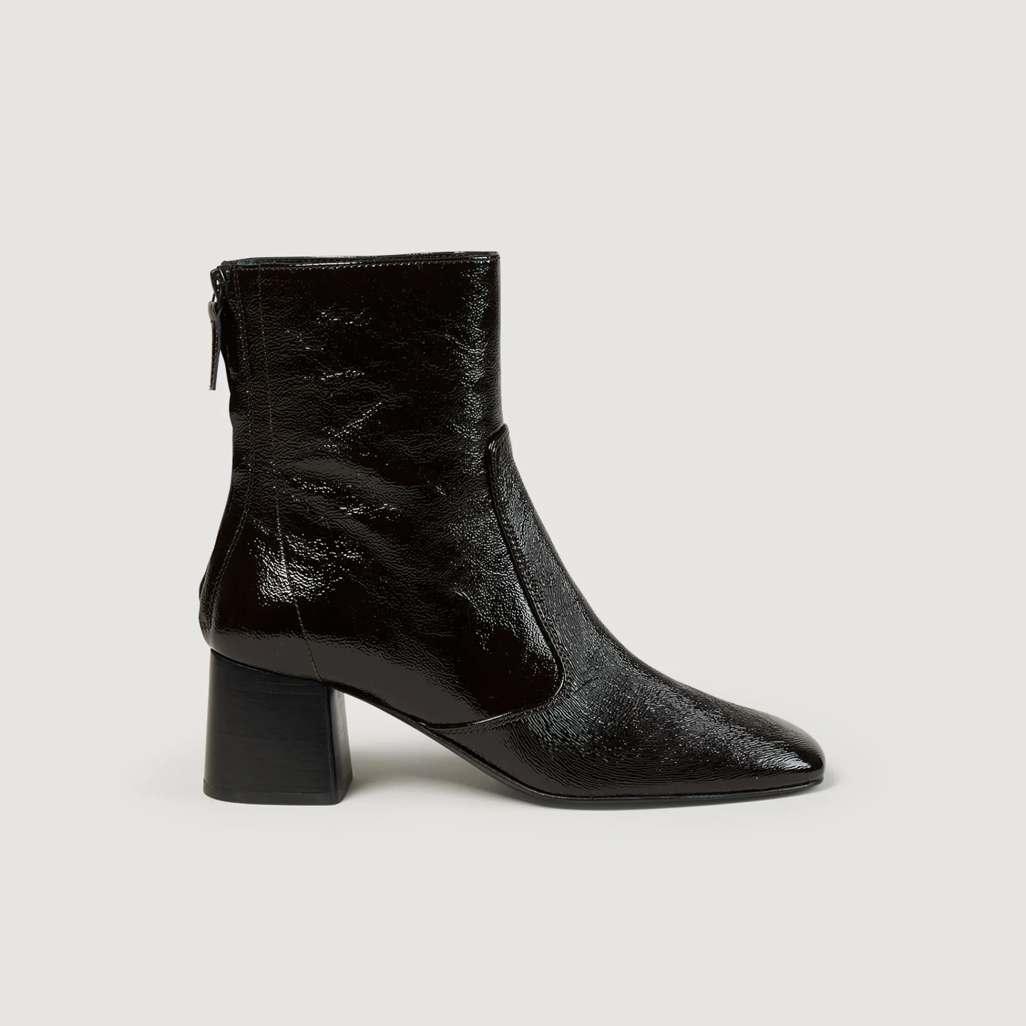 Stivaletti In Pelle Craquele>Sandro Paris Flash Sale
