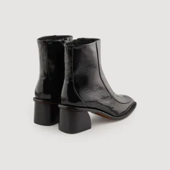 Stivali Con Tacco In Pelle Verniciata><noscript><img width=