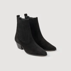 Stivali In Pelle Con Elastici>Sandro Paris Best Sale