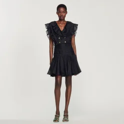 Top Corto Con Volant>Sandro Paris Flash Sale